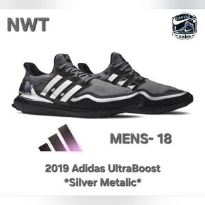 Adidas UltraBoost Metallic Silver Running Shoes